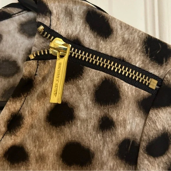 Michael Kors Animal Print Cheetah Print Long Sleeve Dress Size Small - Picture 5 of 6
